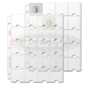 Vinyl 20-Pocket Pages With Thumb Cut *LTD STOCK*