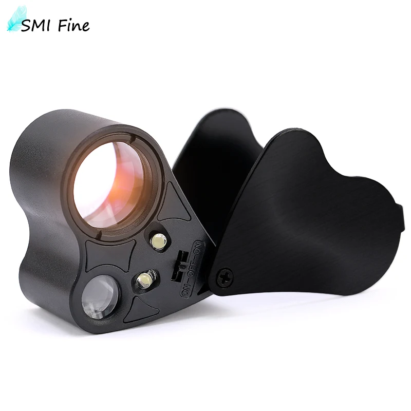SMI illuminated folding inspection loupe — representative supplier photograph