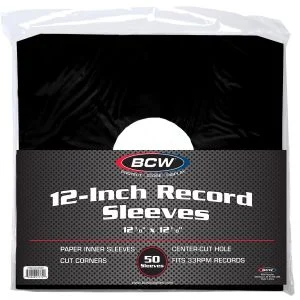 12 Inch Record Paper Inner Sleeve-Cut Corners-