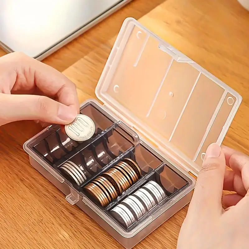 Coin storage box with colour options — representative supplier photograph