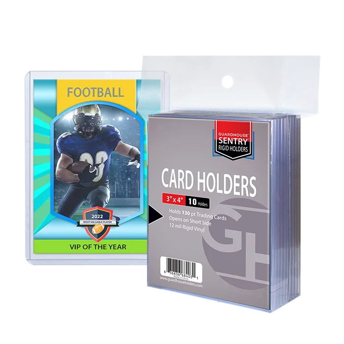 Trading Card Sentry Holders - 3 x 4 - 130 pt Cards