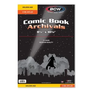 Golden Comic Mylar Archivals - 4 MIL