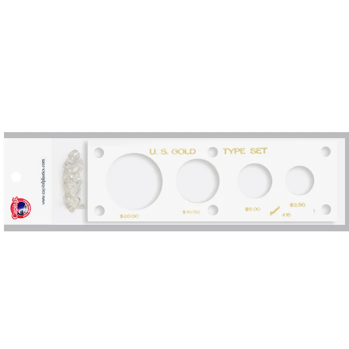 Gold Type Set 20, 10, 5, & 2.50