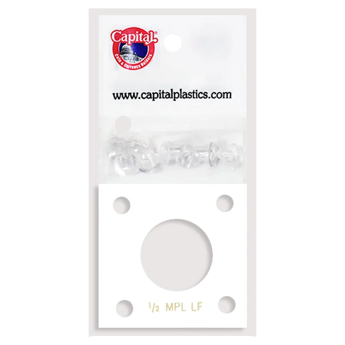 Capital Plastics 144 Coin Holder - 1/2 oz. Maple