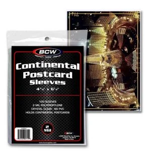 Continental Postcard Sleeves