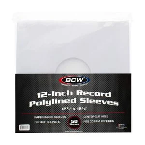 12-Inch Record Paper Inner Sleeve-Polylined-With