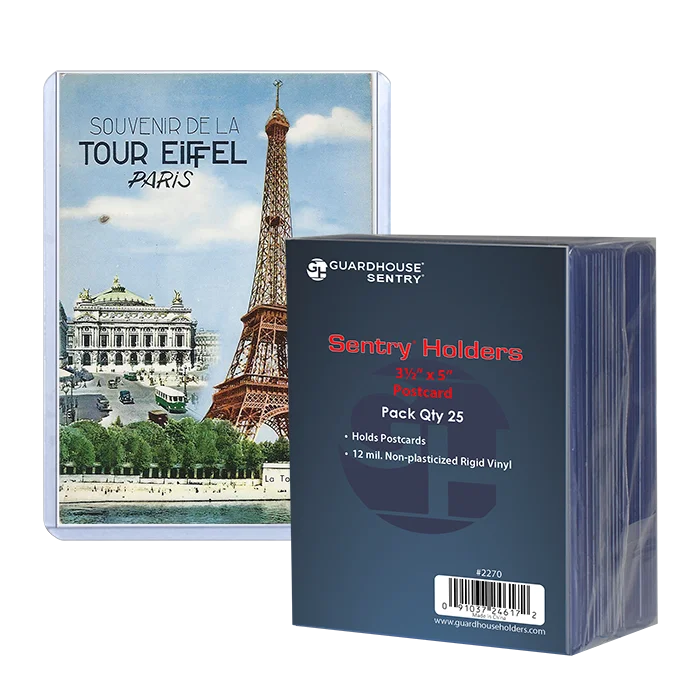 Small Post Card, Photo Sentry Holders - 3 1/2 x 5