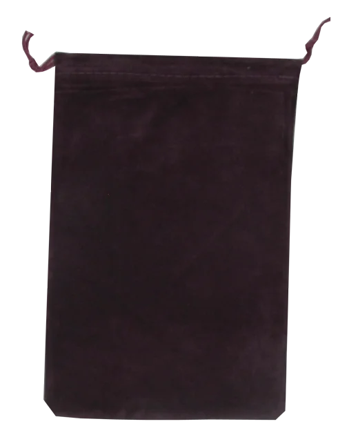 Velour Drawstring Pouch - 5x7.5 Maroon