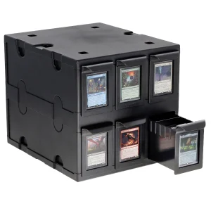 6 Drawer Card Catalog - Black