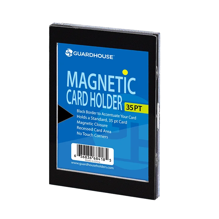1 Card Magnetic Card Holder - Black Borders