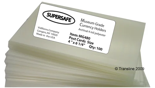 Museum Grade Post Card Holders