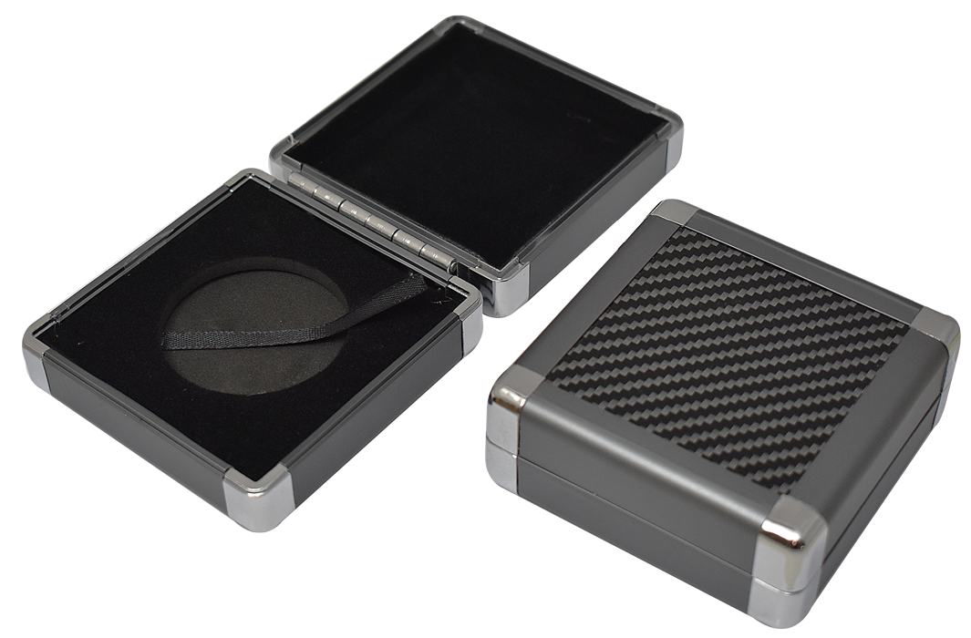 Aluminum Coin Capsule Box with Polish Corners — Extra Large (I)