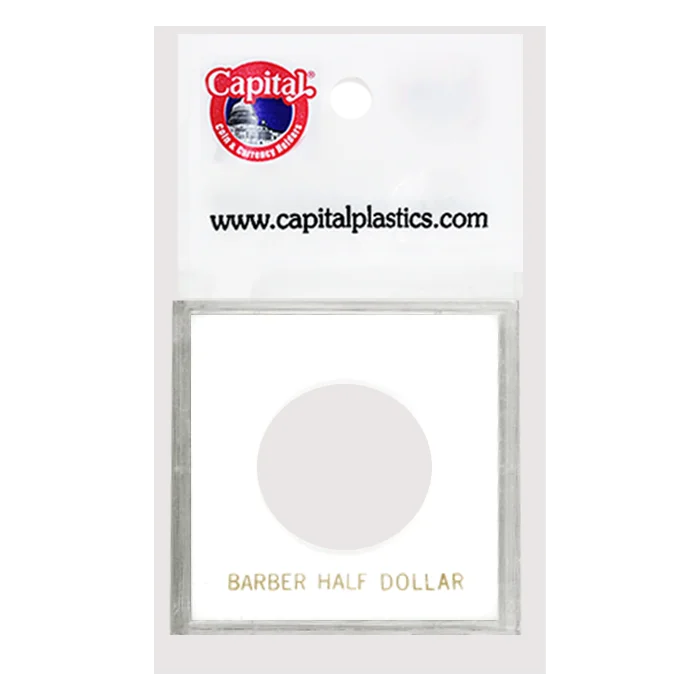Capital Plastics Krown Coin Holder - Barber Half Dollar