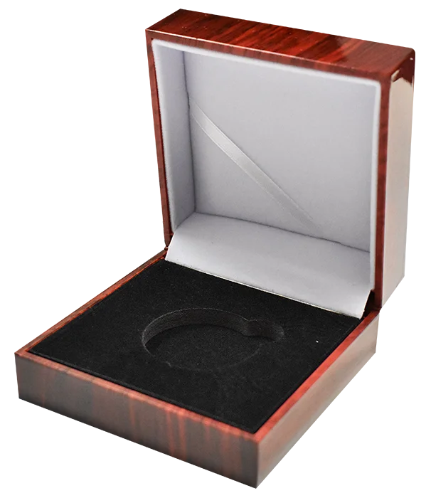 L Capsule Box with Faux Wood Grain Finish