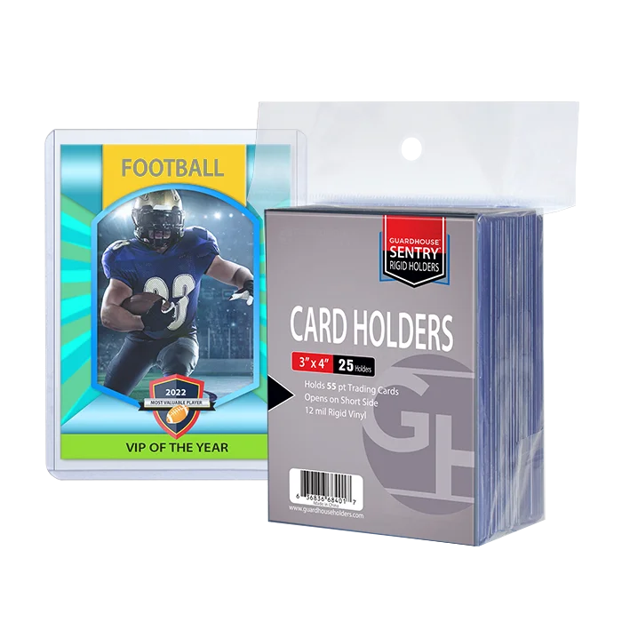 Trading Card Sentry Holders - 3 x 4 - 55 pt Cards