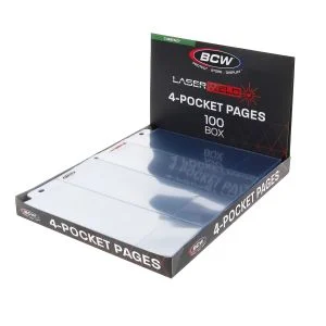 LaserWeld 4-Pocket Currency Page (100 CT. Box)