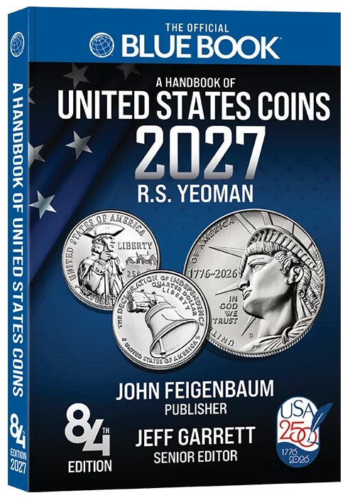 2027 Blue Book, Handbook of US Coins, Paperback